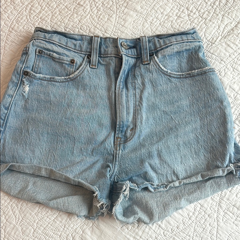 Light Blue Denim Women's Shorts